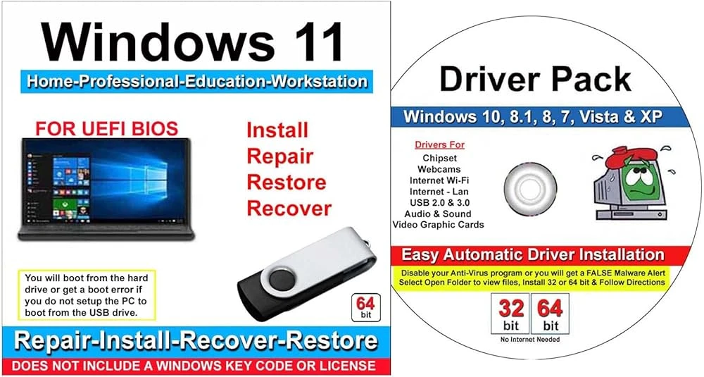 Create bootable USB for Windows installation with drivers