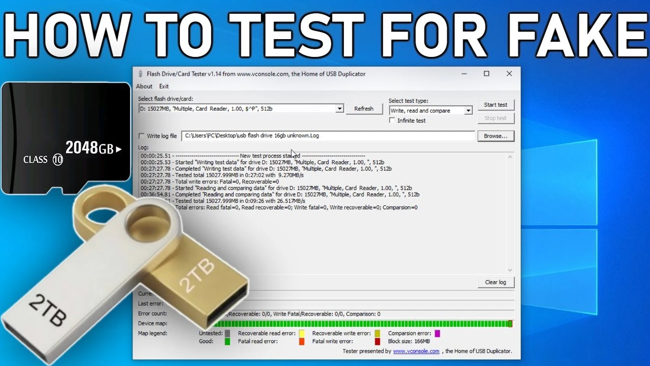 Fake Flash Test – Fake USB and SD Card Testing
