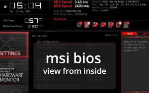 msi bios inside view